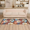 thumbnail image 2 of Yayeee Runner Rug for Bedroom 2'x6' Machine Washable Hallway Non Slip Mat, Vibrant Floral, 2 of 8