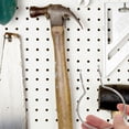 thumbnail image 1 of NIYANGLE 12pcs Pegboard Tool Holders Silver Iron Cup Hanging for General Users Storage, 1 of 8