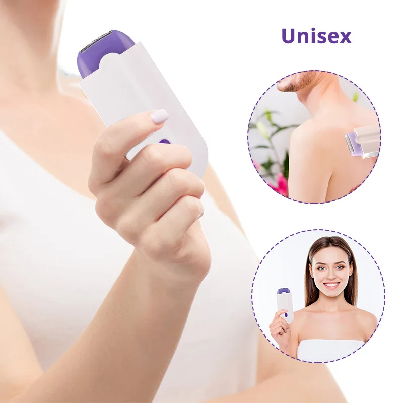 Women's Epilator Painless 2 IN 1 Hair Remover Epilator Body Face Leg Bikini Shaver Hair Removal Hair Trimmer Shaving Device