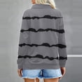 thumbnail image 5 of Sweat à Capuche Mode pour Femmes 2023 Mode Col Roulé Imprimé Fermeture à Glissière Manches Longues Chandail en Molleton Blouse 50 % de Réduction Costumes Halloween/noël, 5 of 5