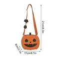 thumbnail image 3 of Taicans Halloween Purse,Pumpkin Crossbody Bag Purse,Novelty Pumpkin Purse Leather Female Daily Halloween Bag, 3 of 8