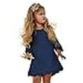 thumbnail image 3 of Flower Girl Robe, Robe en Dentelle Manches 3/4 (4T, Bleu), 3 of 4