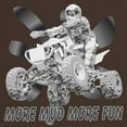 thumbnail image 3 of CafePress - More Mud More Fun On An ATV (B/W) Dark T Shirt - Men's Classic Graphic Cotton T-Shirt, 3 of 4