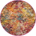 thumbnail image 2 of Rugs.com Vivid Collection Rug – 3 Ft Round Multi Medium-Pile Rug Perfect For Kitchens, Dining Rooms, 2 of 4
