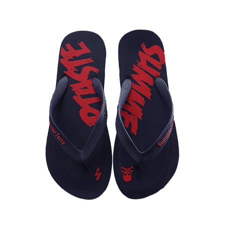

Lacyhop Flip Flops for Men Beach Sandals Lightweight Comfort T-Strap Water Pool Shoes