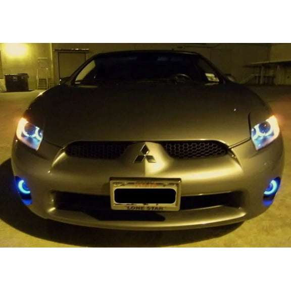 For The BlingLights Brand White Halo Fog Lights for 2006 2007 2008 Mitsubishi Eclipse