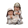 thumbnail image 3 of Estatua del pesebre navideño Figura de la Sagrada Familia Figura del nacimiento de Jesús Adorno blanco, 3 of 9