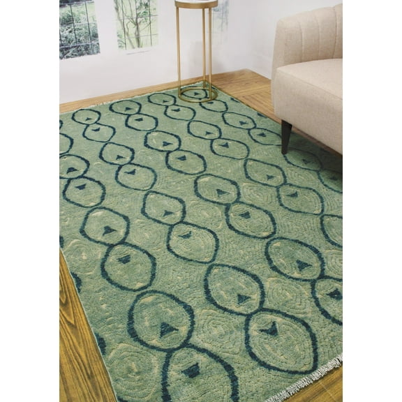 Peshawar Ryland Ivory/Grey Rug, 5'4" x 8'0"