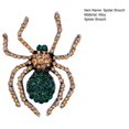 thumbnail image 7 of Xinyolin Spider Brooch Shiny Rhinestone Decor Realistic Spider Shape Clothes Collar Decoration Anti-rust Alloy Lightweight Clothes Jewelry Lady Gift, 7 of 7