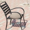 thumbnail image 3 of Clearance! Outdoor Chair Cushions Round-Shaped Outdoor Chair Cushions for Patio Flax Chair Seat Cushion for Garden Sofa Restaurant Dining Chair(35x35x5cm) A, 3 of 4