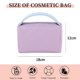 thumbnail image 2 of Hukapapa Bolsa de lavado cuadrada de color caramelo bolsa de cosméticos de gran capacidad impermeable de cuero de PVCpúrpura, 2 of 5