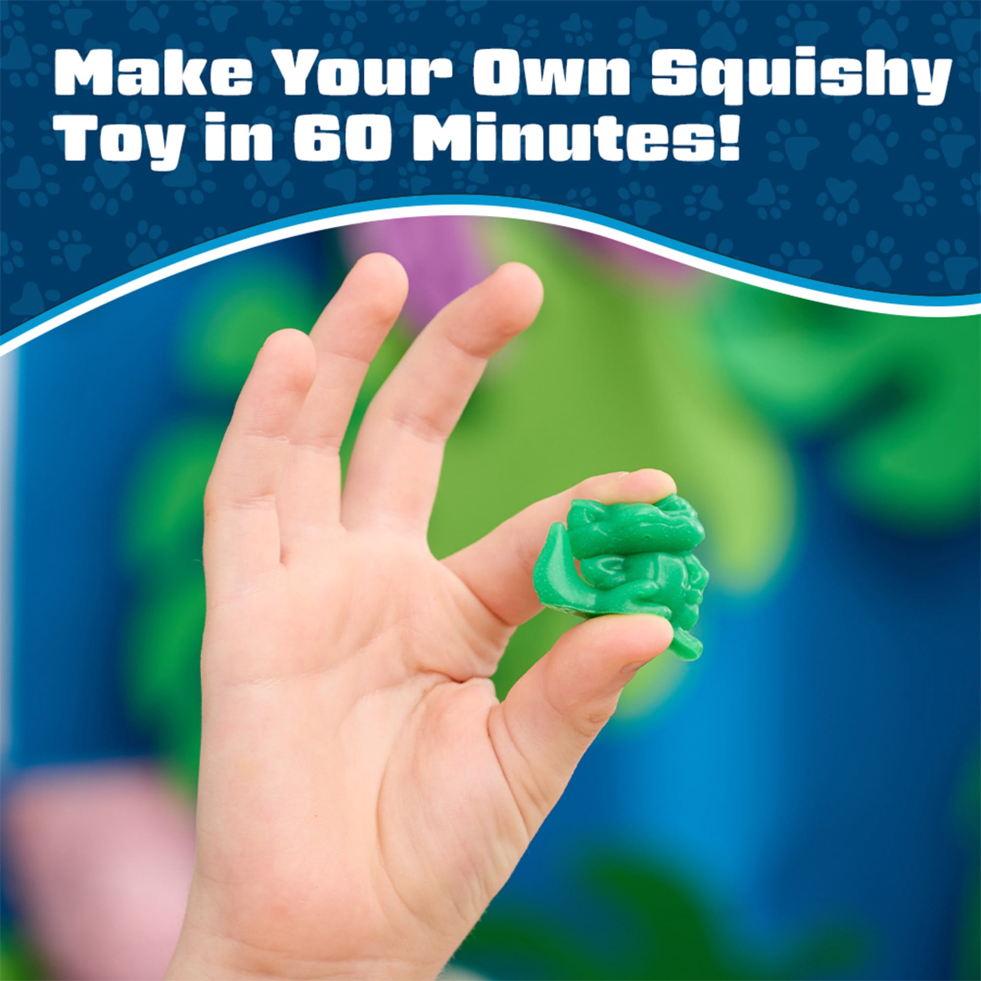 (4 pack) Elmer's Squishies Minis, DIY Miniature Squishy Toys, Arts and Crafts for Kids, Creates 6 Zoo Characters
