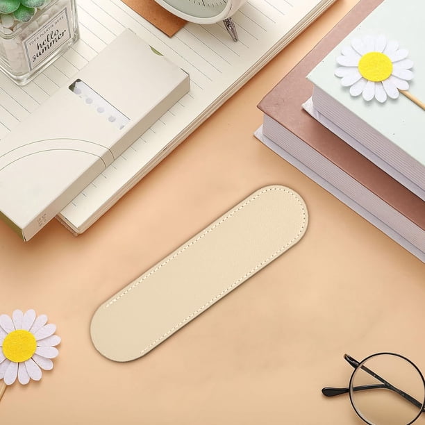 Fiudx Estuche de Cuero para Bolígrafos, Funda de Microfibra Suave, Protección Contra Rayones, Almacenamiento Duradero de Papelería, Organización de Oficina Escolar, Opción de Regalo Elegante
