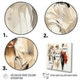 thumbnail image 3 of Designart "Runway Walk Fashion Figures on Display II" Fashion Framed Wall Art Decor - Glam White Fashion Woman Entryway Framed Wall Art, 3 of 6