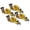 Yellow, variant on HFS(R) 4Pcs 1.5" x 15 ft Heavy Duty Ratchet Cargo Tie Down Straps 3000 lbs Dual J-Hooks