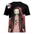 thumbnail image 6 of Kamado Nezuko Womens T-Shirt Round Neck Short Sleeve Tee Shirts Summer Breathable Tops Blouse L, 6 of 8