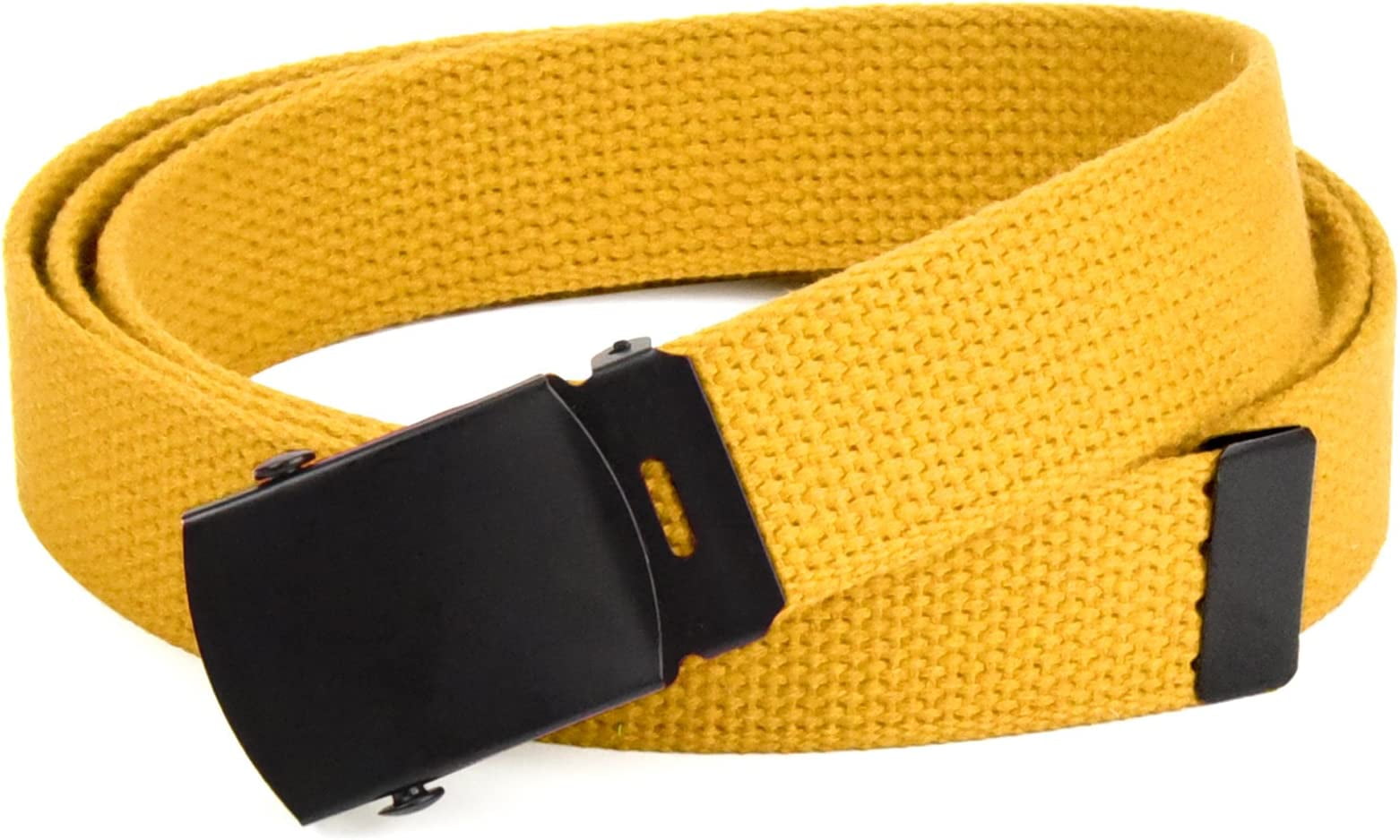 Hold’em Men’s Military Belts with Adjustable Buckle Male Adult Yellow