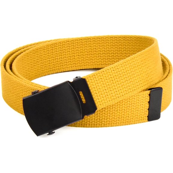 Hold’em Men’s Military Belts with Adjustable Buckle Male Adult - Yellow