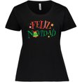 thumbnail image 3 of Inktastic Feliz Navidad Christmas Women's Plus Size T-Shirt, 3 of 5
