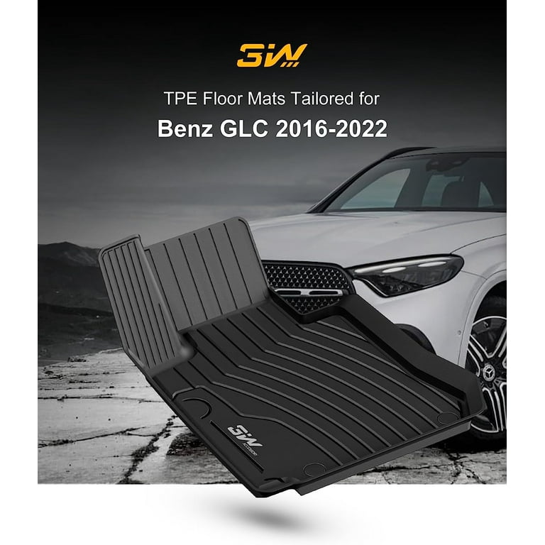 3W Floor Mats and Cargo Liner Fit for Benz GLC Floor and 2016-2022