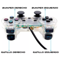 thumbnail image 4 of Control Alámbrico Función Vibración Compatible Con Ps2 - Ps1, 4 of 5