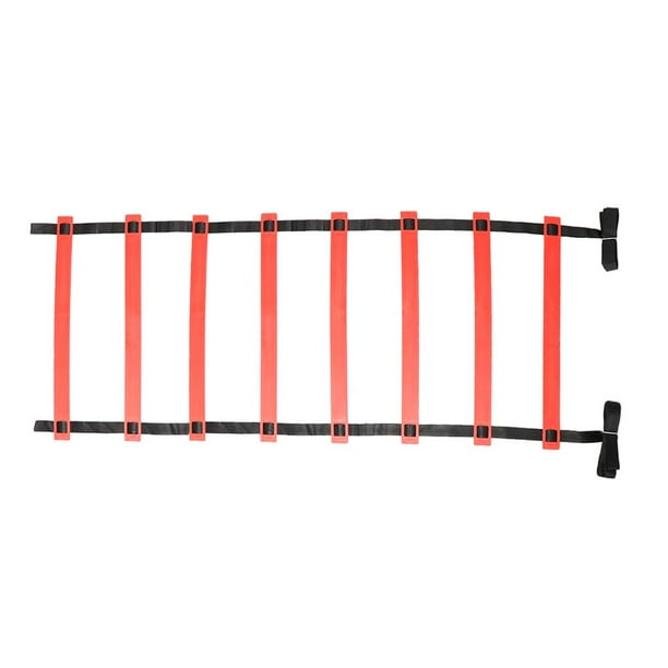 Escalera de Agilidad Perfecl Ajustable Entrenamiento Portátil Rojo 13 pies