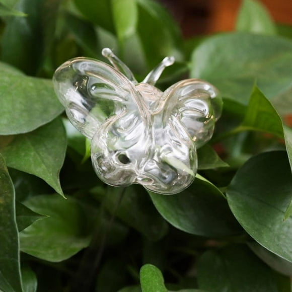 MesaSe Plant Waterer Self Watering Globes Bird Shape Design Hand Blown Transparent Durable Clear Glass Aqua Bulbs İndoor and Outdoor Automatic Globe