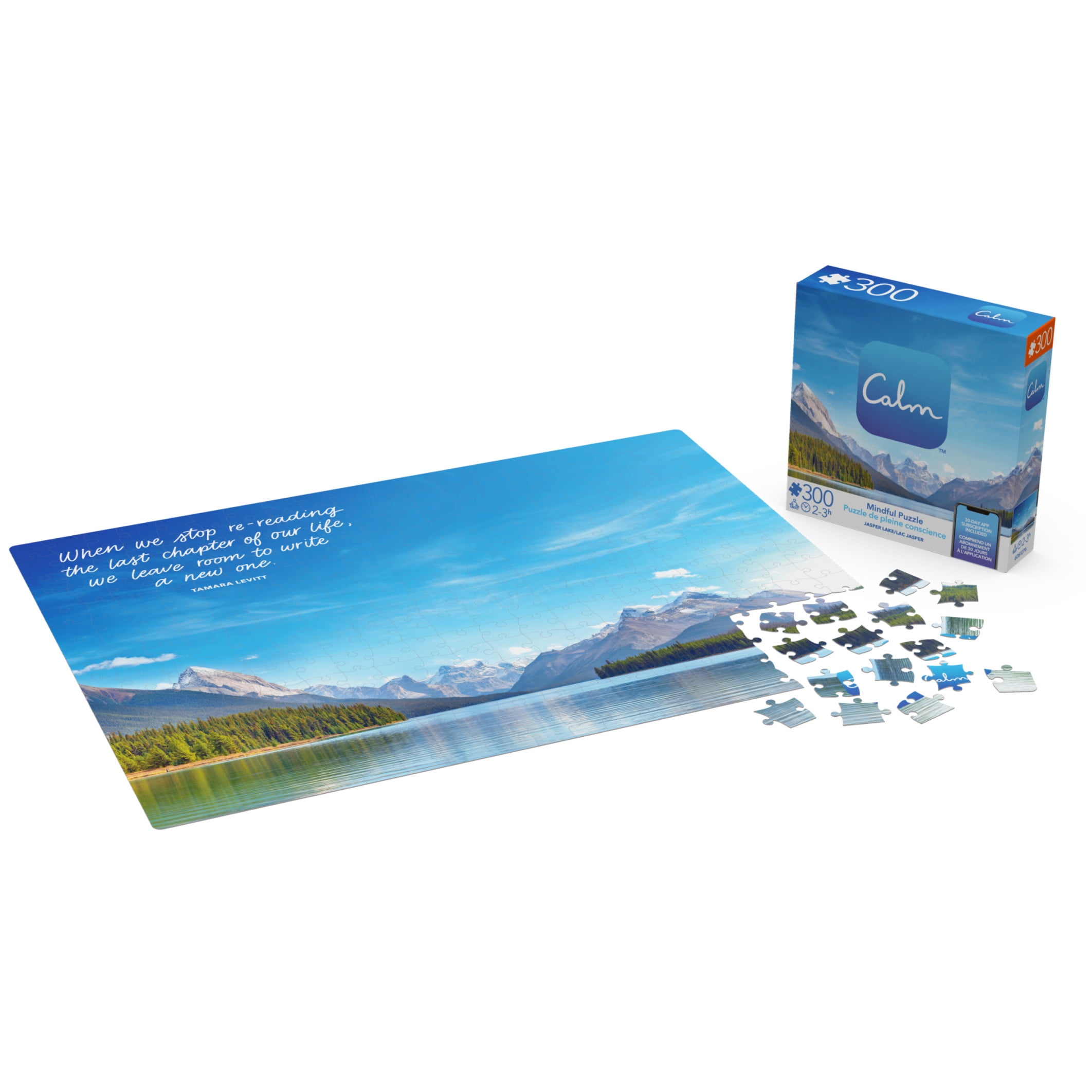 300-Piece Calm Jigsaw Puzzle for Stress Relief, Jasper Lake