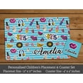 thumbnail image 3 of Printtoo Fashion Print Personaized Gift For Kids Placemat & Coaster Set For Girls,Boys Gift,Christmas Gift-11x17 Inch, 3 of 6