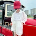 thumbnail image 2 of Sngxgn Baby Girl Clothes Sets, 2pcs Long Sleeve Clothes Outfits Toddler Girl Sets(White,110), 2 of 4