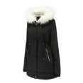 thumbnail image 3 of Vedolay Coat Women Solid Rain Jacket Outdoor Plus Size Waterproof Hooded Raincoat Black,XL, 3 of 3