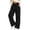 Black-17, variant on Mitankcoo Girls Corduroy Wide Leg Pants Elastic High Waist Casual Loose Trousers with Pockets for Kids Daily 4-15Y