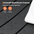 thumbnail image 4 of Pellebant 2 Pack Outdoor Aluminum Armchair Dining Set Gray, 4 of 8