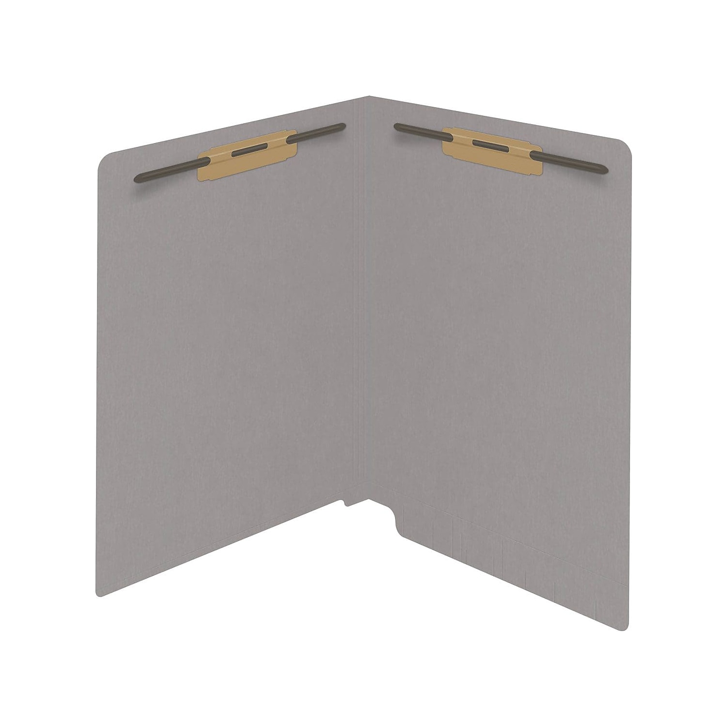 Medical Arts Press Reinforced End Tab File Folder Straight Cut Letter-Size Gray 50/Box (S-01502-GRY)