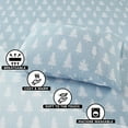 thumbnail image 7 of Regency Heights Queen Size Cotton Flannel Sheet Set, 4-Piece Flannel Bed Sheets Queen, 100% Cotton Bed Sheets Set with Deep Pocket, Blue Forest, 7 of 7