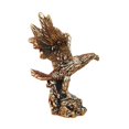 thumbnail image 3 of Estatua de águila de latón, figura de ave silvestre, escultura de animal en miniatura retro para decoración de salpicadero., 3 of 8