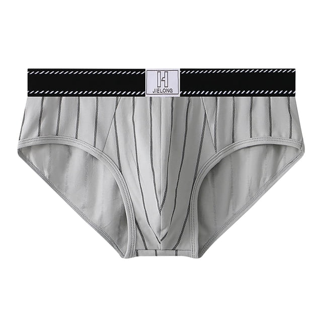 Mens Sexy Ropa Interior Rayado Medio Cintura Ropa Interior Casual Poliéster Boxeadores Transpirables, de Moda Y Cómodo para el Ocio Y el Gimnasio