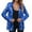 Blue, variant on Women's Sequin Jackets Open Front Blazer Jacket Casual Long Sleeve Sparkly Cardigan Coat with Pocket