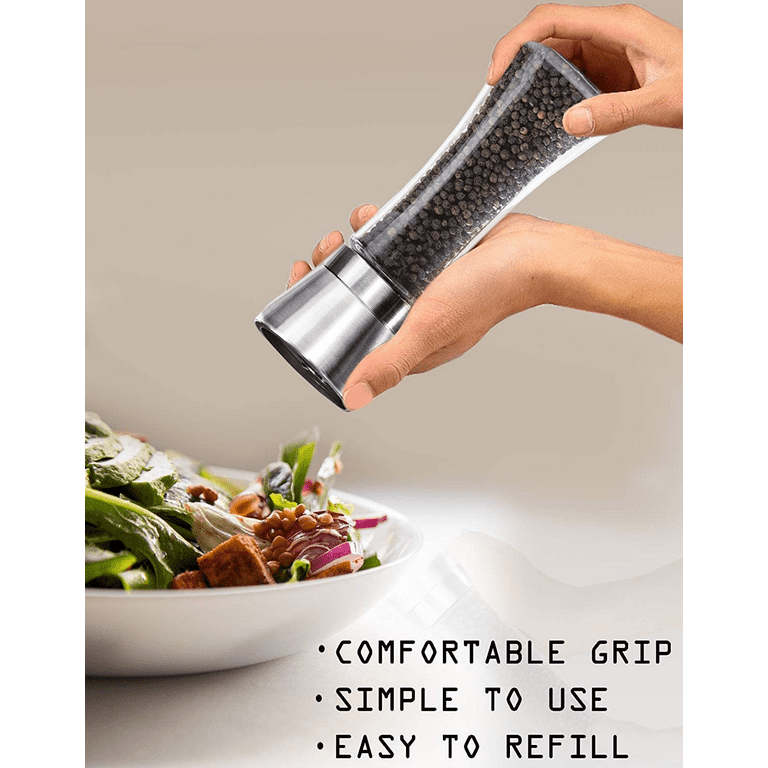 GIVIMO Premium Stainless Steel Salt and Pepper Grinder Set of 2