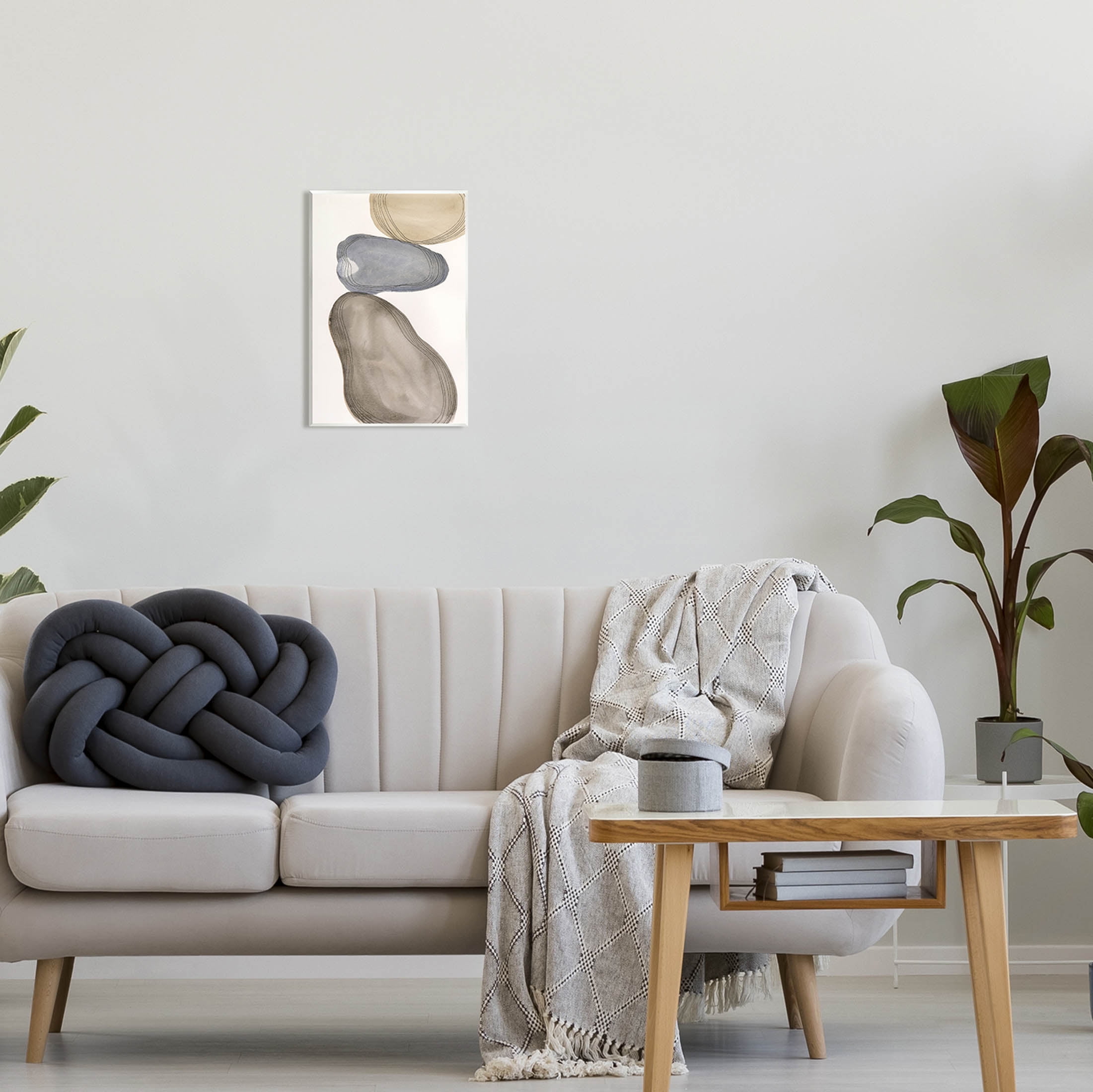Stupell Industries Modern Geometric Shapes Composition Graphic Art Unframed Art Print Wall Art, Design by Laura Marr