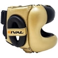 thumbnail image 4 of Rival Boxing Guerrero Facesaver Leather Sparring Headgear - L/XL - Gold, 4 of 6