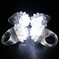 thumbnail image 2 of C&H Solutions Shining White Clear LED Flashing Jelly Bumpy Finger Rings (120 Ct), 2 of 5
