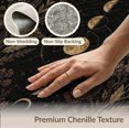 thumbnail image 6 of ODIKA 8'x10' Washable Area Rug Black Gold Celestial Garden Ornate Design Elegant Floral and Moon Phases Motif for Dining Room, Large Office, Lounge, Non-Slip Chair-Friendly Mat, 6 of 7