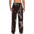 thumbnail image 3 of Daiia Eiffel Tower Men's Sleep Pant with Pockets and Drawstring,Pajama Pants-Large, 3 of 9