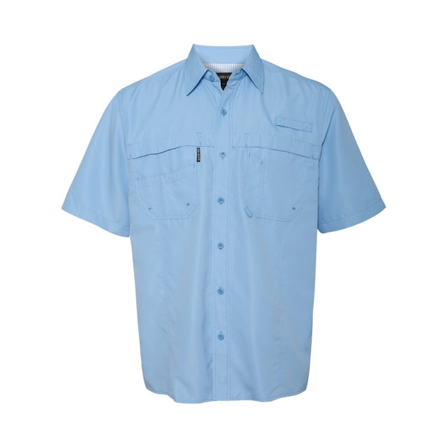 DRI DUCK Catch Short Sleeve Fishing Shirt , S, Sky