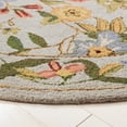 thumbnail image 3 of Safavieh Chelsea Gisselle Bordered Wool Area Rug, Gray, 6' x 9' Oval, 3 of 11