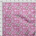 thumbnail image 4 of oneOone Cotton Poplin Pink Fabric Abstract Craft Projects Decor Fabric Printed By The Yard 56 Inch Wide, 4 of 5