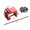 Red, variant on EpheyFIF Motorcycle Motorbike Chain Sprocket Alignment Tool Metal Chain Positioning Tool Accessories Easy To Use Red