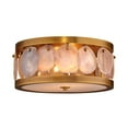 thumbnail image 4 of Upsala Agatge Flush Mount Ceiling Light in Small w/ Antique Brass Metal Finish, 4 of 4