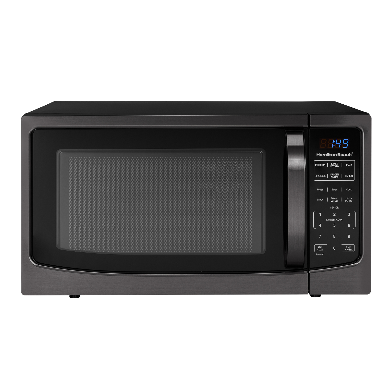 Hamilton Beach 1.6 Cu ft Black Stainless Steel Digital Microwave Oven, New - image 4 of 5